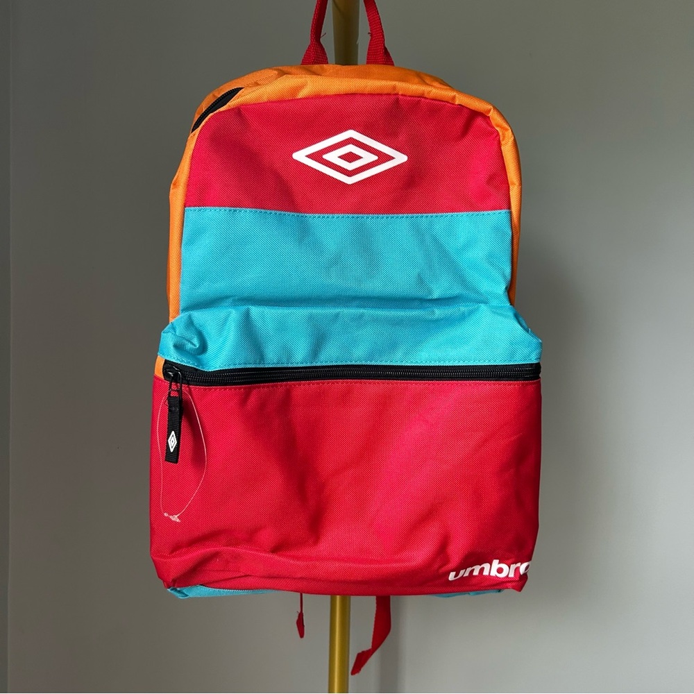 Umbro Block Backpack/bookbag Bright Combo  Laptop Sleeve, Water Bottle Pocket